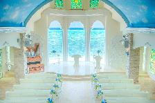 ”RIZZAN BLUE WEDDING” 地中海に建つ教会をイメージし建てられた「リザン・ル・アンジュマリー教会」