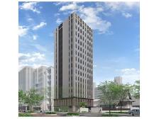 （仮称）& Here FUKUOKA HAKATA外観 ※現時点のイメージで今後変更の可能性があります